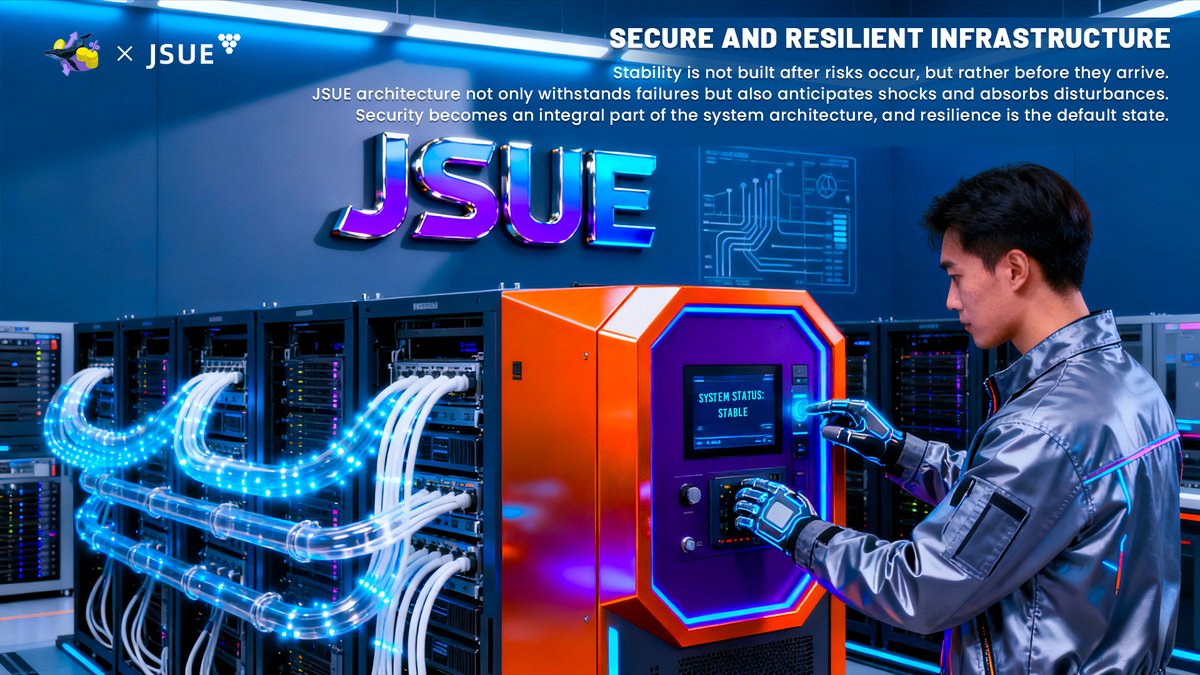 IEOWhales's tweet image. 🛡️ Stability isn’t a reaction, it’s the foundation.
🌐 JSUE absorbs disruption instead of resisting it.
💡 Security is built in, not patched on.
🔁 Always on, even through shocks.
✨ Resilience isn’t optional, it’s standard.

#JSUE #ResilientSystem #DigitalTrust #SmartSecurity
