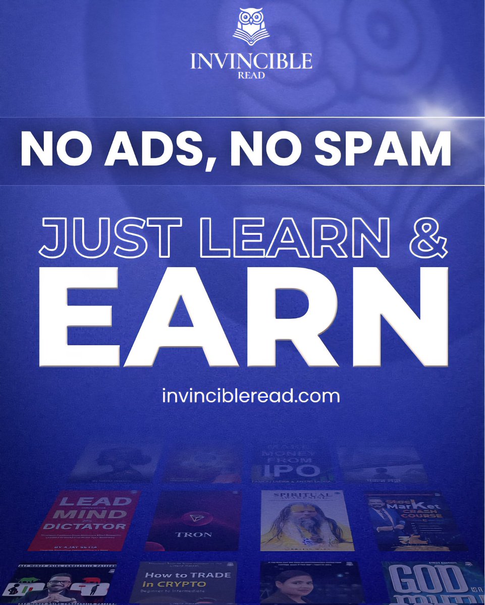 Invincible_read's tweet image. Finally.. an app that actually values your time. ⏳

No ads. No noise. Just pure learn-to-earn vibes.