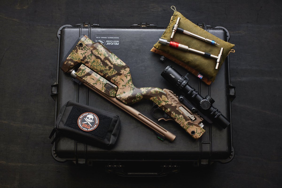 Trying out Primary Arms 1-6 SLX on my TacSol 22 takedown. I can't say enough for Fix It Sticks making optics mounting faster and easier!
I've also discovered these Flatline Fiber Co rest bags are great for working on firearms
<a href="/Tacticalsol/">TacSol - Tactical Solutions</a> 
<a href="/PrimaryArms/">Primary Arms, LLC</a> 
<a href="/Magpul/">Magpul</a> 
<a href="/FlatlineFiberCo/">Flatline Fiber Co.</a>