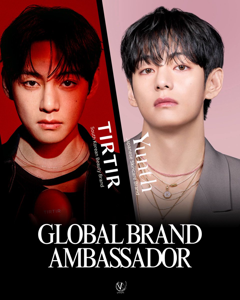 Transcendent. Timeless. Taehyung.

The embodiment of beauty in its truest form, V commandingly leads dual ambassadorships with TIRTIR Cosmetics and YUNTH Skincare, where his every glance and every gesture redefines sophistication itself as grace, poise, and artistry become one ♡
