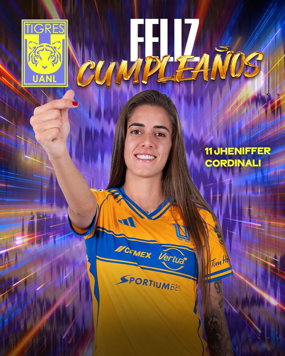 TigresFemenil's tweet photo. 🥳✨ ¡𝑸𝒖𝒆́ 𝒍𝒊𝒏𝒅𝒂 𝒆𝒔𝒕𝒂́ 𝒍𝒂 𝒎𝒂𝒏̃𝒂𝒏𝒂! ¡Le deseamos un muy feliz cumpleaños a nuestra brasileña de La U! 🇧🇷💛

¡Te queremos mucho, Jheniffer! ¡Que sea un gran día! 🎂🫶 https://t.co/5yEDZNLsId