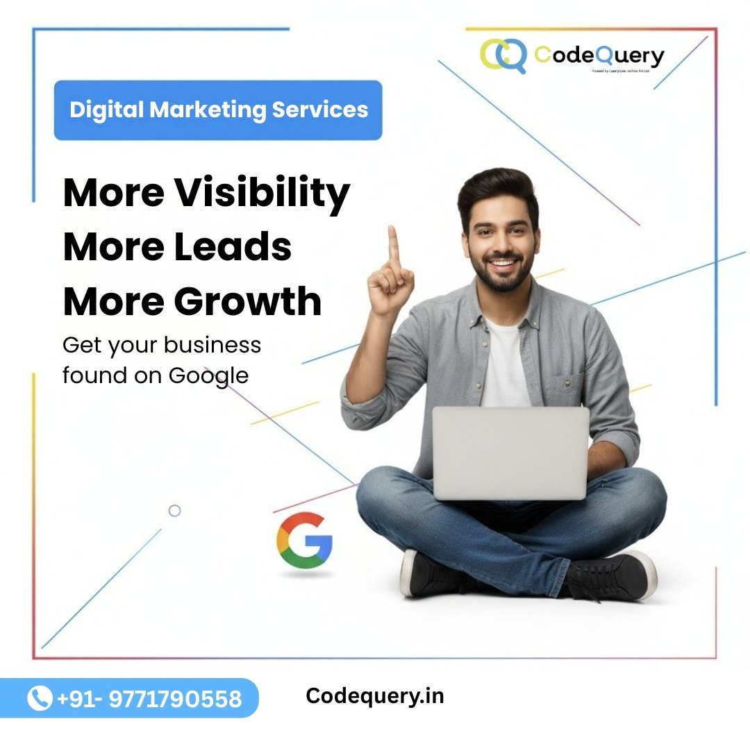 Codequery_'s tweet image. Unlock the power of smart digital marketing with CodeQuery — where increased visibility turns into real leads . Let’s make your business the first choice on Google.
Visit: codequery.in
📱 Call/WhatsApp: +91 97117 90558

#DigitalMarketing #GrowYourBusiness #codequery