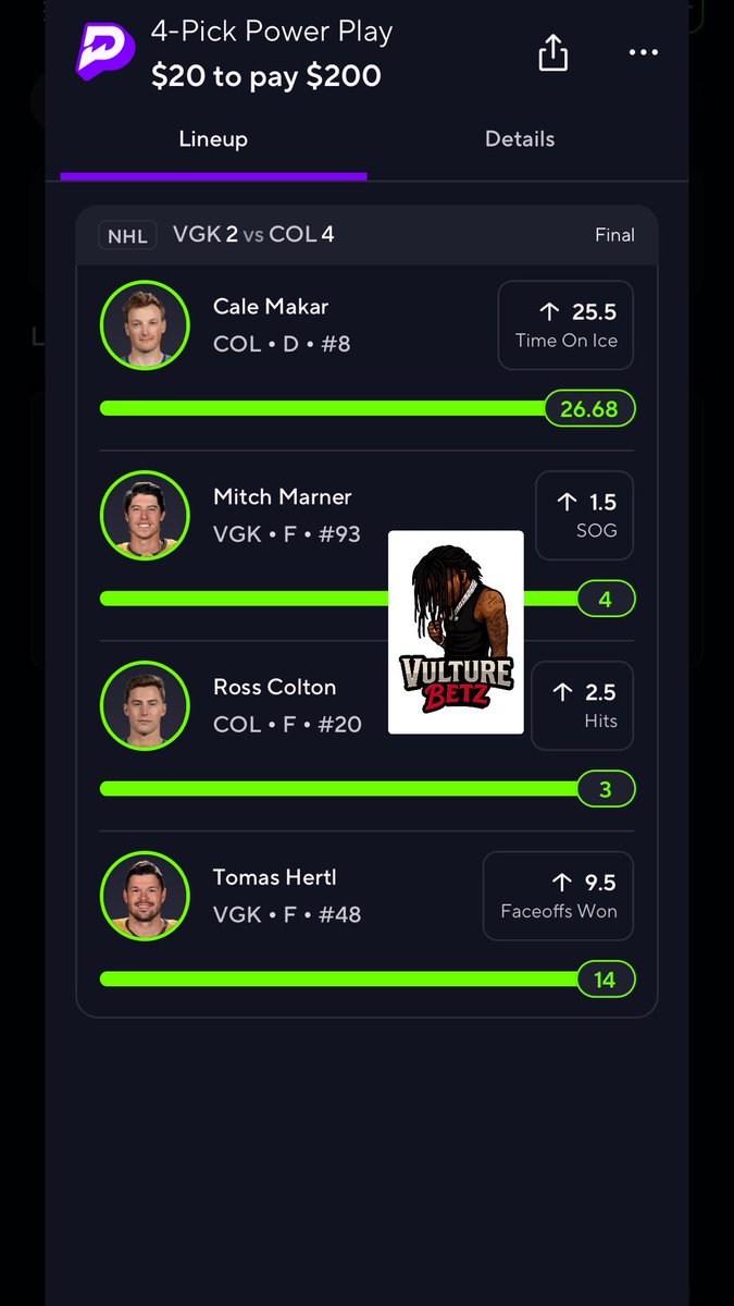 VultureBetz's tweet photo. Chat free today only ! Who wanna join 💰💰💰🐐🐐🐐 #prizepicks #underdog #Hardrockbet https://t.co/9RCusIu5KG