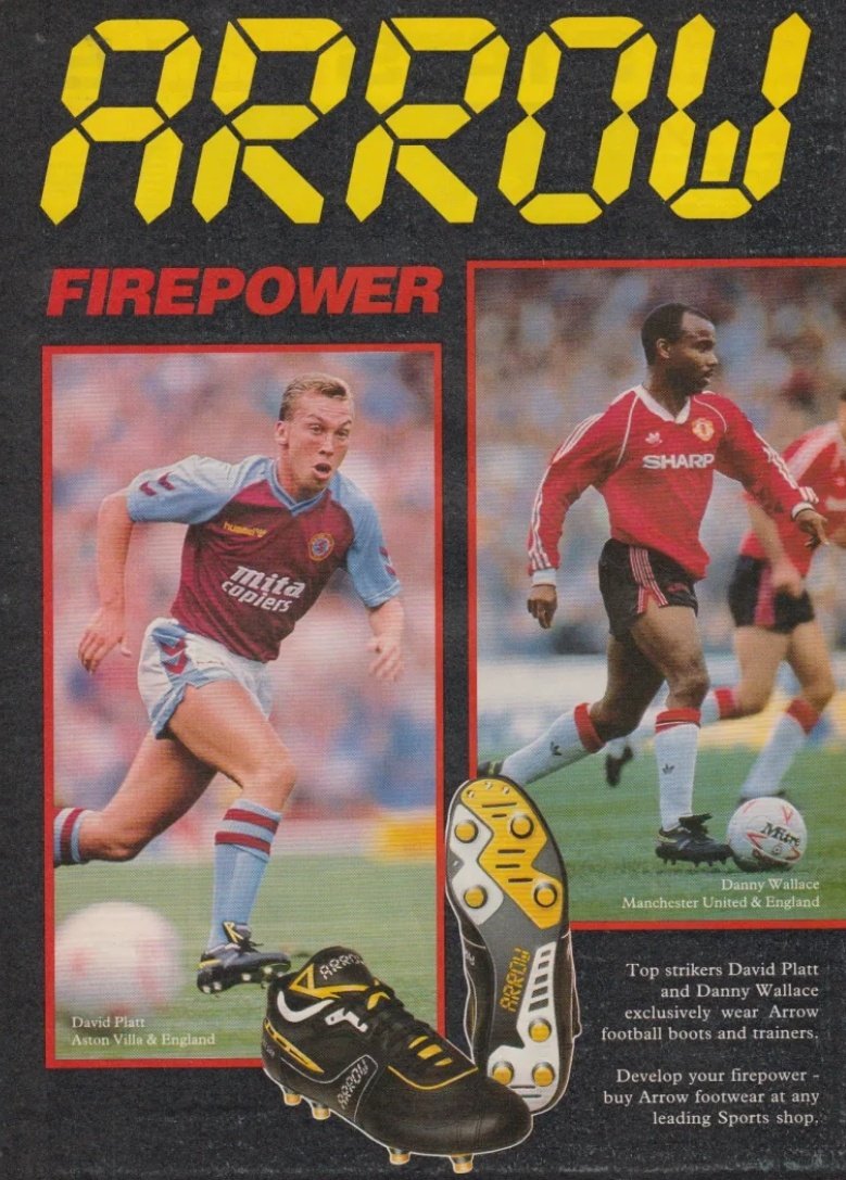 footballmemorys's tweet image. Advertisment for Arrow Boots 

#Arrow #Ads #FootyBoots