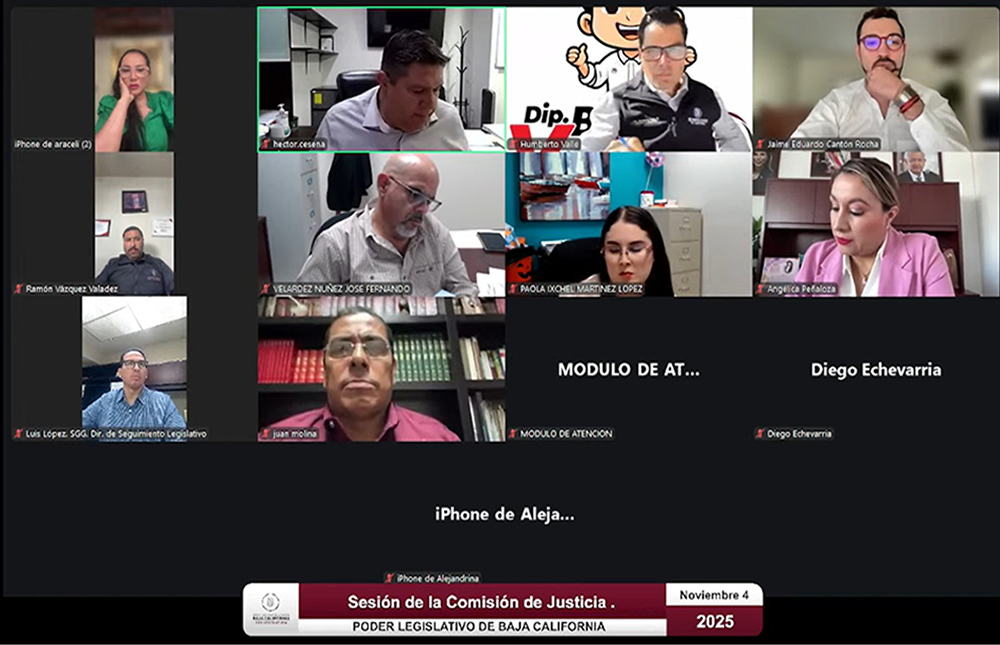 ConexionMxli's tweet image. #CongresoBC APRUEBAN DOS DICTÁMENES CON REFORMAS AL CÓDIGO PENAL EN COMISIÓN DE JUSTICIA / La sesión es presidida por la Diputada Angélica Peñaloza y se realiza de manera virtual /+acortar.link/lWWjUo

#noticiasconexión #BC