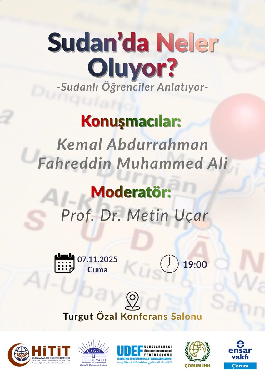 Sudanlılar ile Sudan'ı konuşacağız....