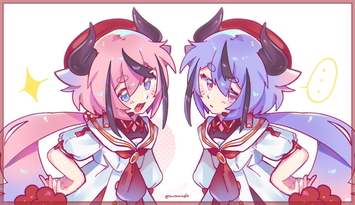 nicmangle's tweet photo. ❤️💙

#ヒメミコ https://t.co/zS30AmbXBN