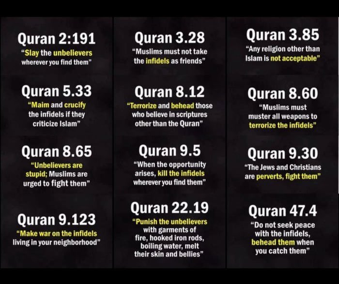 BabaJay69's tweet photo. @Jiddattou It's what's in your Quran that's the problem. If you don't know what's in it some people do  and they act on it. https://t.co/NKpxz30Fr9