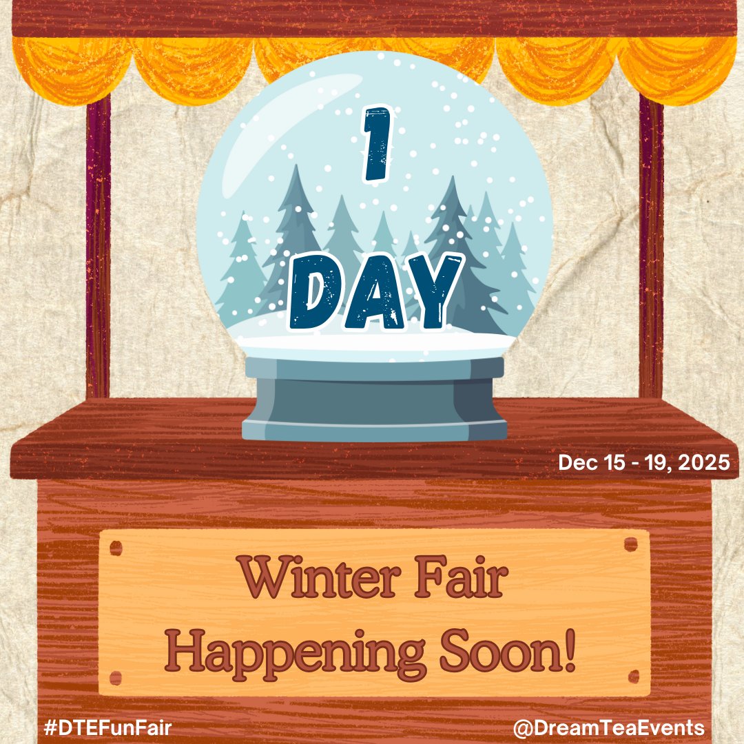 DreamTeaEvents's tweet photo. ❄️ WINTER FAIR ❄️

Are you ready for the festivities to begin? Winter Fair BEGINS TOMORROW!

#DTEFunFair https://t.co/saBQfioTYB