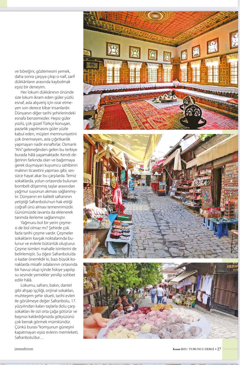 Safranbolu’da hayat sıcaktır, güneşlidir, çünkü burası; komşunun güneşini kapatmayan evlerin memleketidir.#safranbolu <a href="/turuncudergisi/">Turuncu Dergi</a>