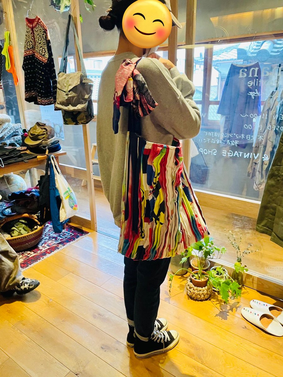 昨日は、久しぶりにゆうゆうちゃんのお店へ。 Tシャツの端切れで作った