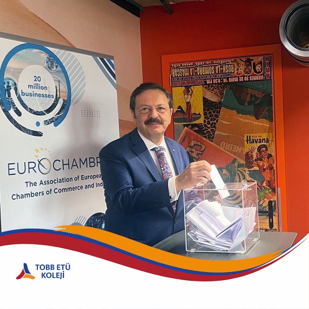 Avrupa Odalar Birliği’nin (Eurochambres) 2026-2027 dönemi Başkan, Başkan Yardımcıları ve Yönetim Kurulu Üyeleri seçimi Brüksel’de gerçekleştirildi.​ Türkiye Odalar ve Borsalar Birliği (TOBB) Başkanı Kurucu Temsilcimiz M. Rifat Hisarcıklıoğlu tekrar Başkan Vekili seçilmiştir.