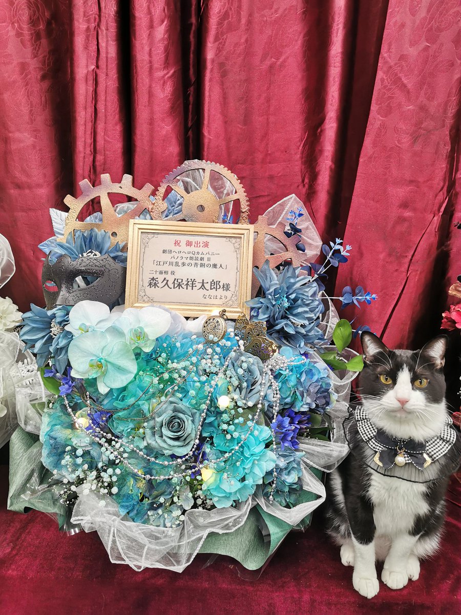 NO.738 神秘な夜と猫と月☆レジンヘアゴム ブローチ｜新作☆