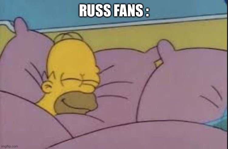 russdimes's tweet image. How Russ fans sleeping tonight knowing their goat proved everyone wrong