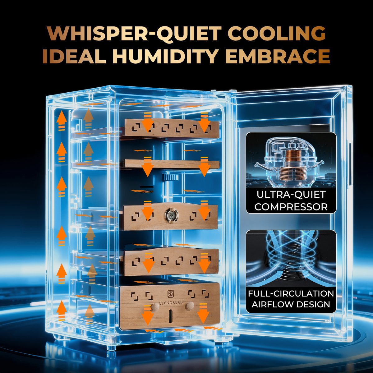 Glencreag's tweet image. Game-changer for cigar collectors! The GLENCREAG Electric Cigar Humidor Cabinet is here.
Ideal for home, office, or lounge. Elevate your storage.
glencreag.com/products/elect…

#CigarTwitter #Humidor #CigarCollection #GLENCREAG