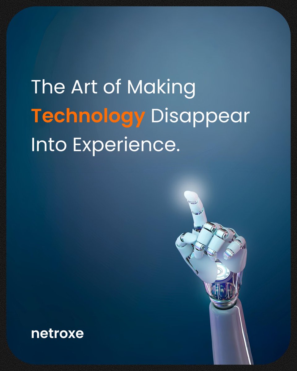 Netroxe's tweet image. At Netroxe, we make technology seamless — not seen, but felt.
The art of making tech disappear into experience.
Explore innovation that powers your success.
🌐 netroxe.com
📩 mail@netroxe.com

#Netroxe #ITSolutions #DigitalInnovation #TechForBusiness