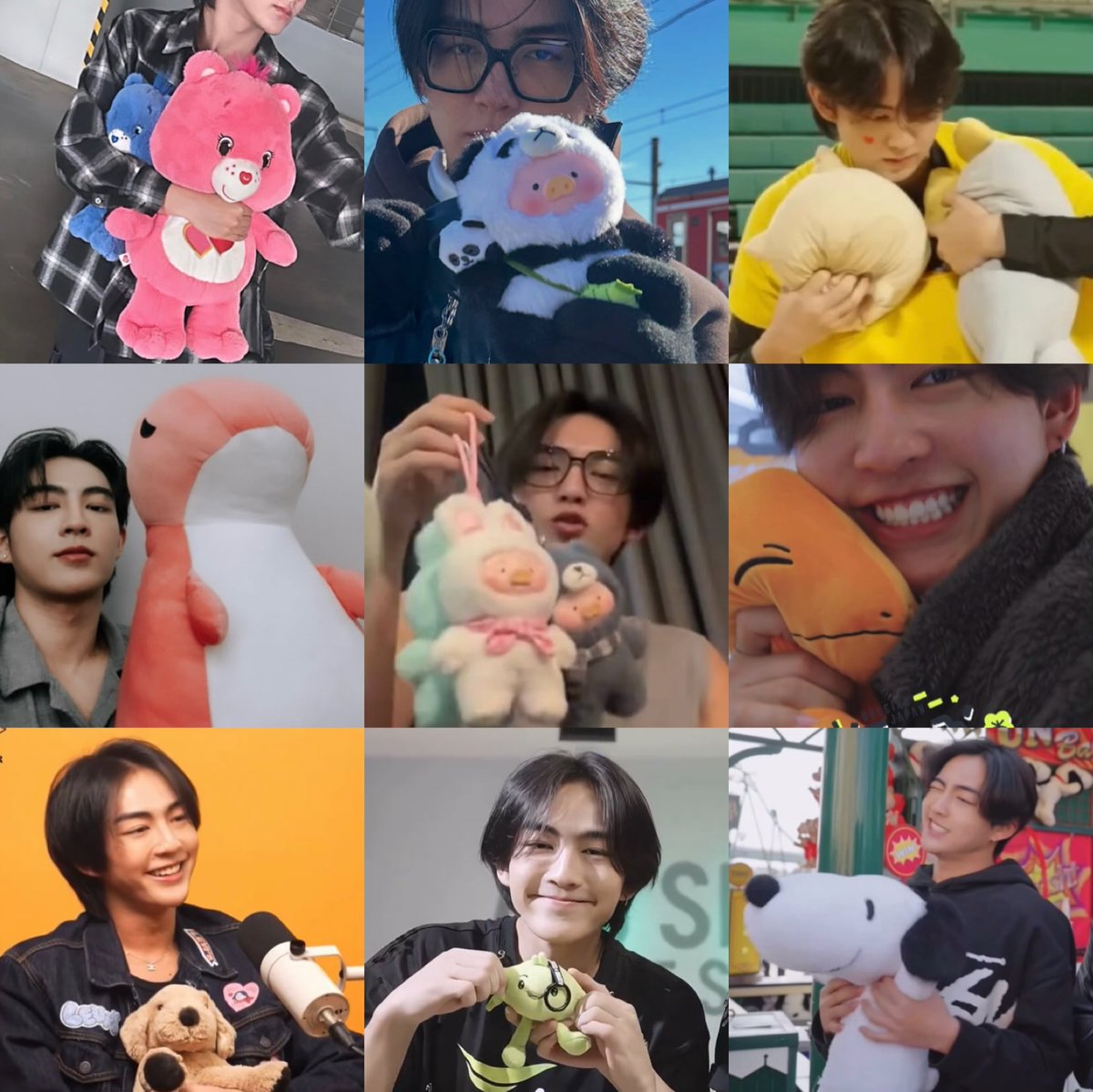 Mintathittaya's tweet image. น้องฮาร์ทกับตุ๊กตาของเขา 🫳🏻🧸