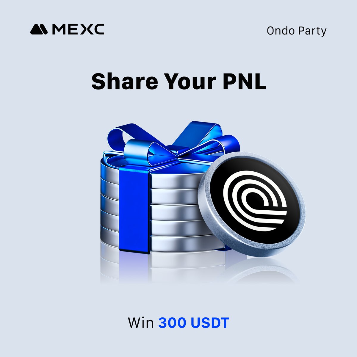 Share your Spot or Futures PNL from the #Ondo global market party for a chance to win 300 $USDT! 

How to enter:
🔹Register for the event: mexc.com/campaigns/ONDO…
🔹Post your PNL screenshot with your MEXC UID in the comments below

20 winners will share the $300. Ends on Nov 9.
