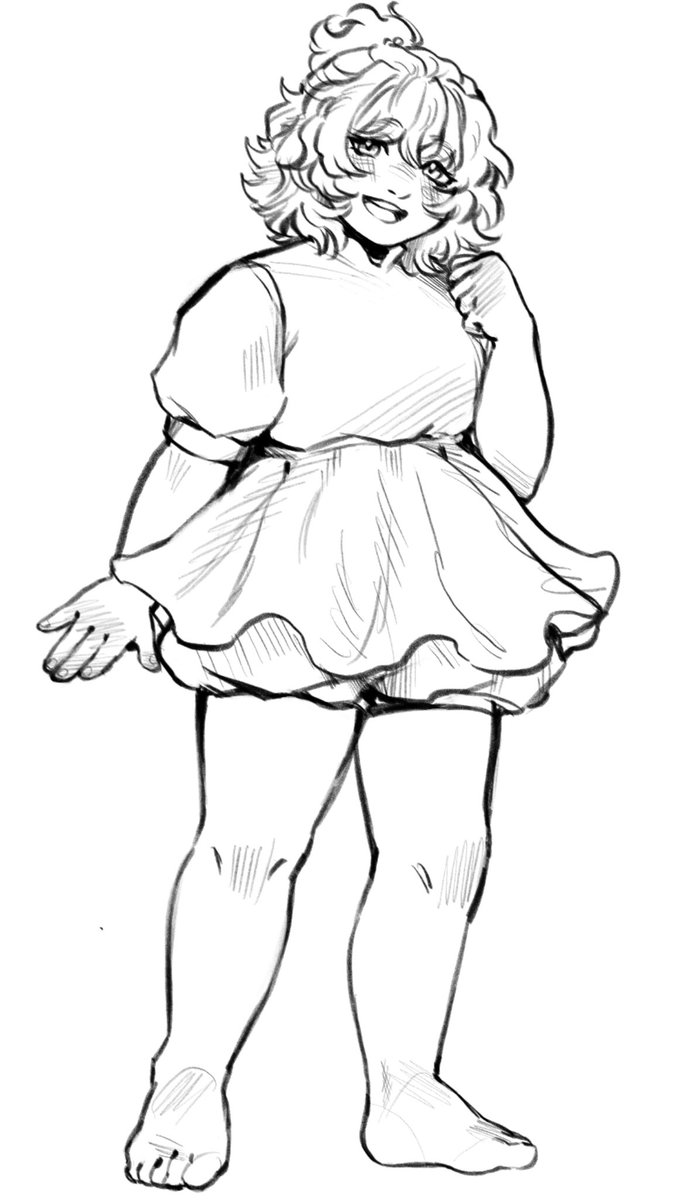 Not quite what i was planning to draw (i just realized that the first one could be read as her dressing up as ponyo, when I meant artstyle hehe……..)