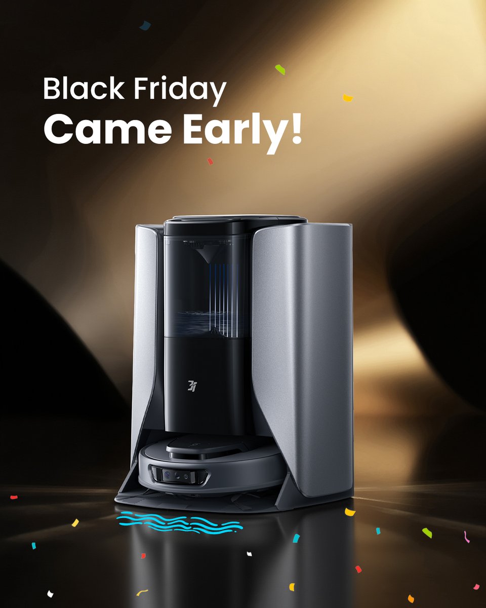 3iTech_Global's tweet photo. Why wait for November 20? 👀

Black Friday starts early for Germany, France, and Italy! 🇩🇪🇫🇷🇮🇹

Grab your 3i S10 Ultra with record-low discounts and experience the clean revolution — first. 🧹💨

✨Link in bio

#S10Ultra #3ivacuum #3itech #BlackFridayDeals #SmartCleaning https://t.co/IhsaEmyo4m