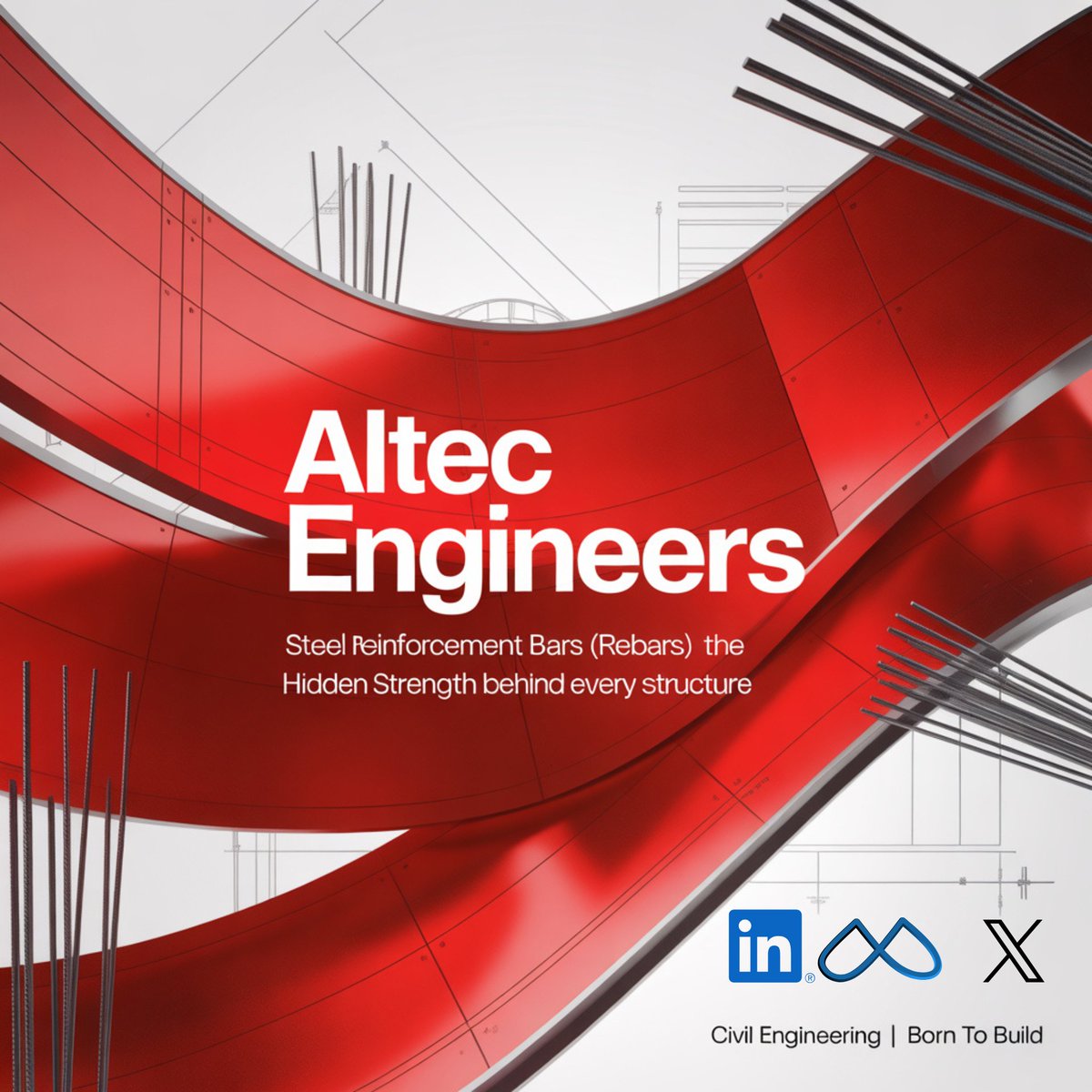 AltecEngineers's tweet photo. Steel reinforcement is the strength behind every structure. ALTEC ENGINEERS builds with precision, innovation, and long-lasting reliability — shaping safer, smarter, and stronger structures for the future. #ALTECENGINEERS #CivilEngineering #Construction #Rebars #Tweet https://t.co/ySPBWz8cB9