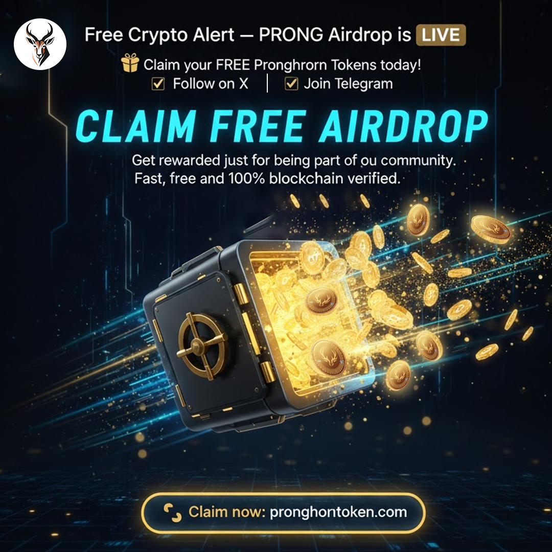 PronghornToken's tweet photo. 🚨 Free Crypto Alert — PRONG Airdrop is LIVE!
🎁 Claim your FREE Pronghorn Tokens today:
✅ Follow on X
✅ Join Telegram
✅ Register on https://t.co/JGTjGA75nM

Fast. Free. 100% Verified.
#AirdropLive #PronghornToken #BNBChain #FreeCrypto #CryptoRewards https://t.co/0UdkOoJlY4