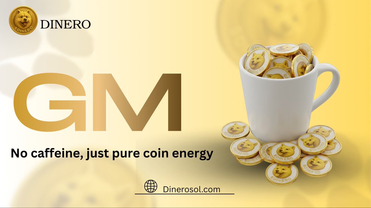 Morning, Dinero fam!

Doggo says no coffee needed, just that sweet Dinero energy.

Let’s wag, not drag.