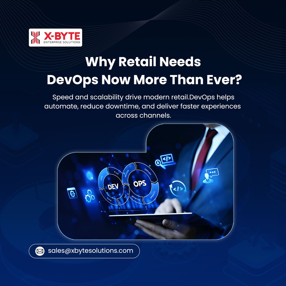 xbyte_solutions's tweet image. In today’s fast-paced retail world, DevOps drives speed and reliability—automating updates, reducing downtime, and scaling seamlessly for smoother customer experiences and faster innovation. 

Read more: shorturl.at/x1RNB

#DevOps #RetailTech #Automation #XbyteSolution