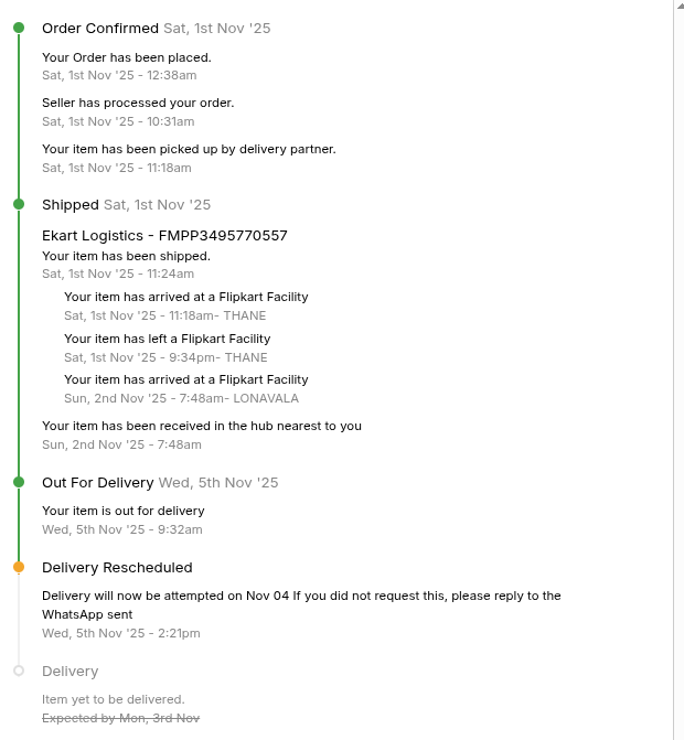AvinashBlaze's tweet photo. @flipkartsupport @Flipkart no control on service and no where to raise concern.Lack of customer trust. Poor logistic support and service. #nobuying #boycotflipkart #ShutdownEkartLogistic https://t.co/hAhUPf7da3