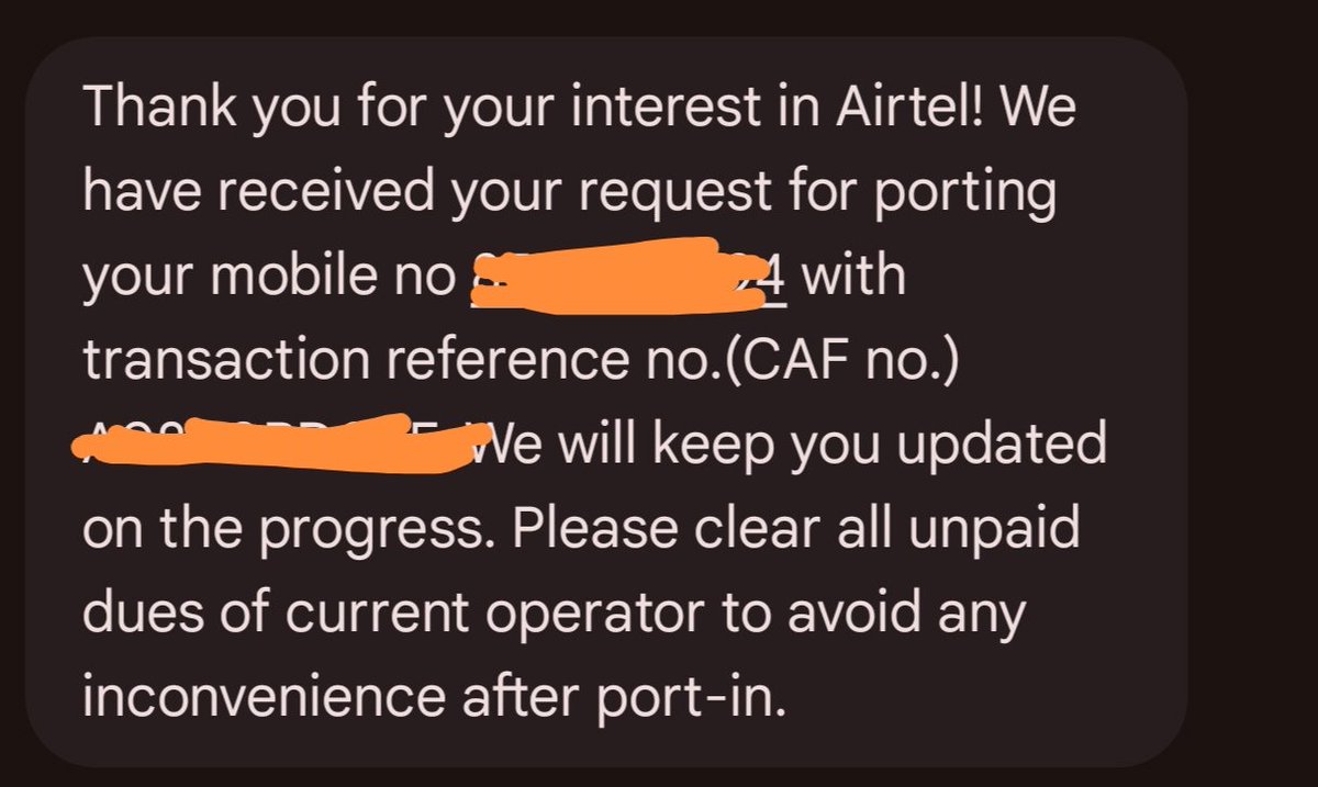 What is going on here <a href="/airtelindia/">airtel India</a>? I haven't made any porting request. <a href="/TRAI/">TRAI</a>