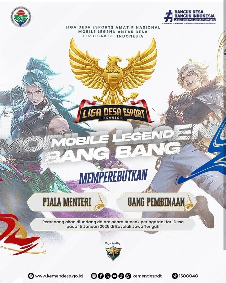Poppy120909's tweet photo. Liga sepak bola desa memperebutkan piala Menteri Desa akan segera bergulir, siapkan tim sepak bola desa anda untuk mendaftar biar jadi juara.

#LigaSepakBolaDesa
#PialaMenteriDesa
#LahirTalentaSepakBolaDesa

@prabowo
@YandriSusanto
@ArizaPatria https://t.co/VWaNZ5lTjo