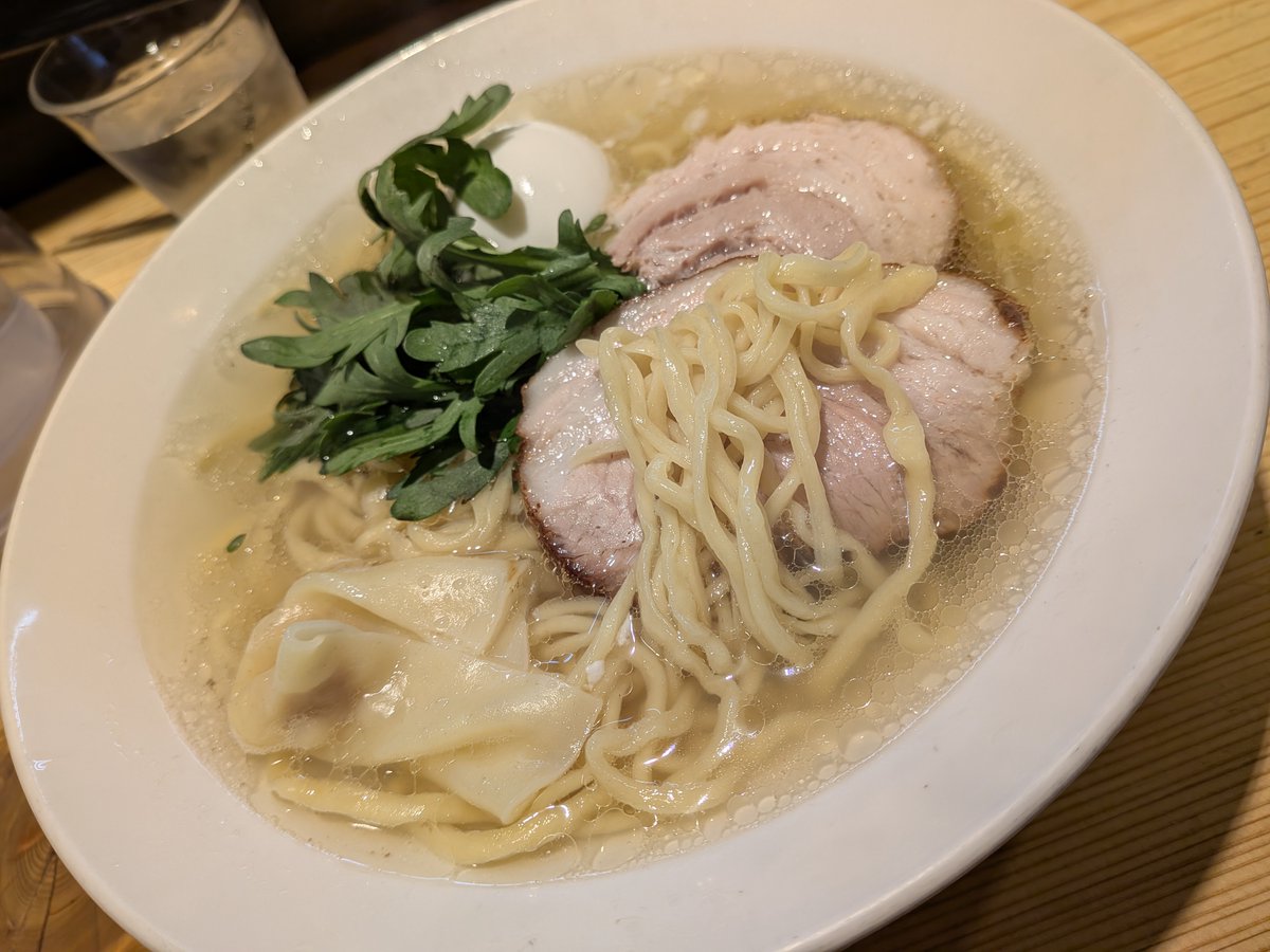 本丸亭 横浜本店 @鶴屋町
　本丸塩ら～麺
　(硬め・濃いめ、塩玉🥚🙇‍♂️)
　😋😋😋😋😋