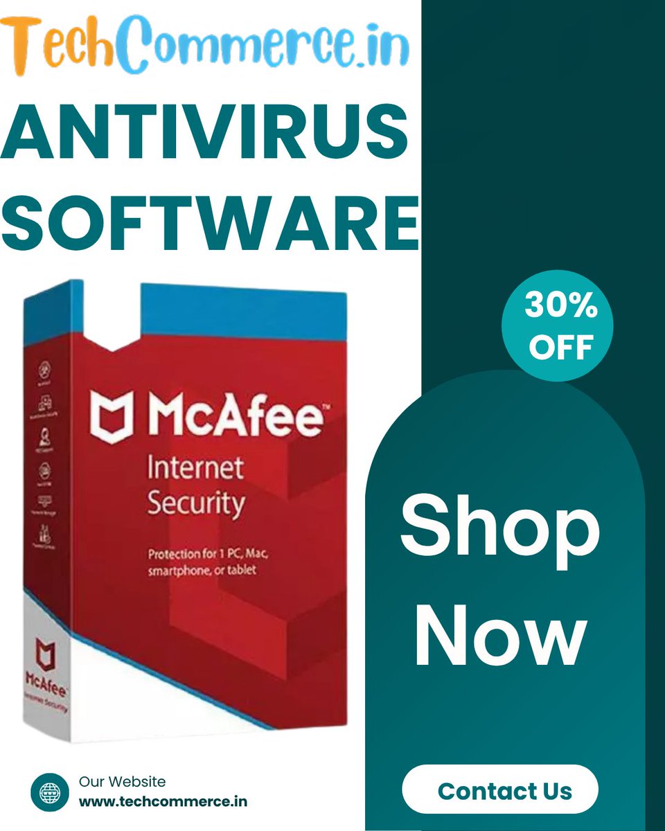 Techcommerce2's tweet image. ⚙️ Advanced Protection for Your PC, Mac &amp;amp; Mobile – Shop Now!
Click to buy now - techcommerce.in/product-catego…

#TechCommerce #McAfee #AntivirusSoftware #InternetSecurity #DeviceProtection #CyberSafety #SecureYourPC #DigitalSecurity #StayProtected #OnlineSafety #TechDeals #Antivirus