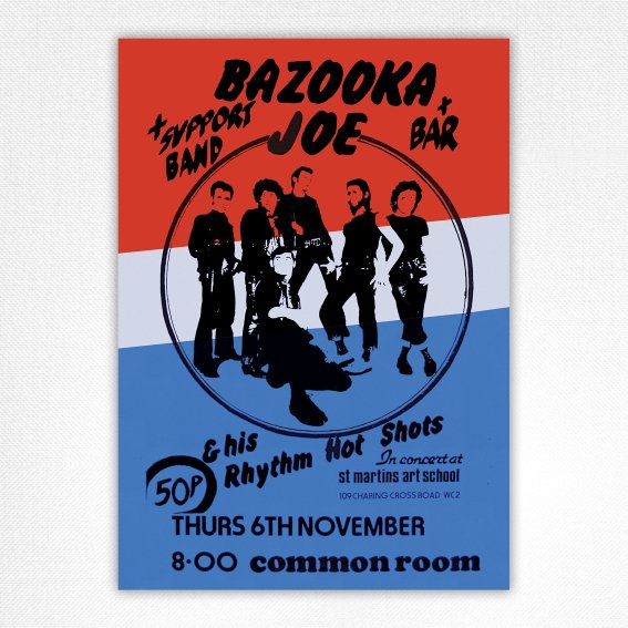 NewWaveAndPunk's tweet image. On this day, 1975, the #SexPistols played their first-ever live gig at St. Martin's School of Art, London, supporting the band Bazooka Joe, featuring Stuart Goddard, later to become Adam Ant.