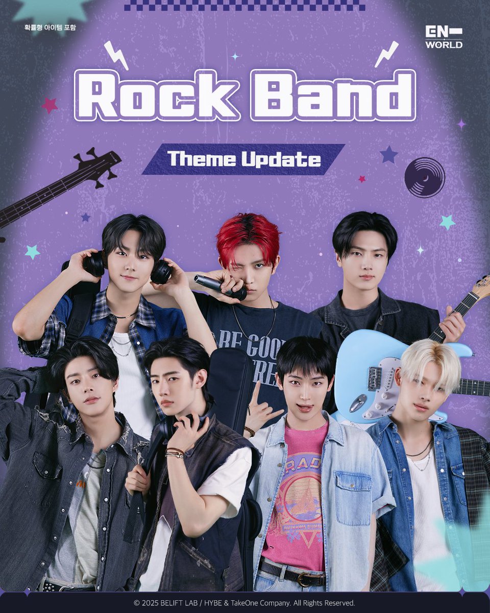 ENHYPENWORLD_X's tweet photo. 🎸 Update Notice

Rockstar ENHYPEN turned my world all upside down with a bang!
Check out the new special theme 'Rock Band' 🤘
We've got new VAMPIR TOWN decorations, VAMKIDZ styling items, and a whole bunch of JAKE's birthday events for you!

View Details 👉 https://t.co/iFu9tT2koO 

🎮Download Now
https://t.co/WKoeTwEgXh 

#ENHYPENWORLD #엔하이픈월드 
#ENHYPEN #엔하이픈
