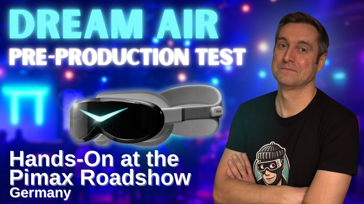 vr_accomplice's tweet photo. Just got to try the Pimax Dream Air during the roadshow in Dรผsseldorf โ surprisingly light, super sharp Micro-OLED display, but still some tuning needed on distortion and comfort.
Hereโs my full hands-on ๐ฅ๐
https://t.co/wxBJhhqnPP
๐ #VR #Pimax #DreamAir #MicroOLED #VRHeadset https://t.co/J8YoWcsZWS