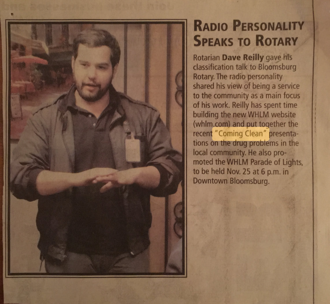 The Pennsylvania Association of Broadcasters gave me the award, actually.

I did an in-depth, week-long series on the opioid crisis in 2016.

What have you done with your life?