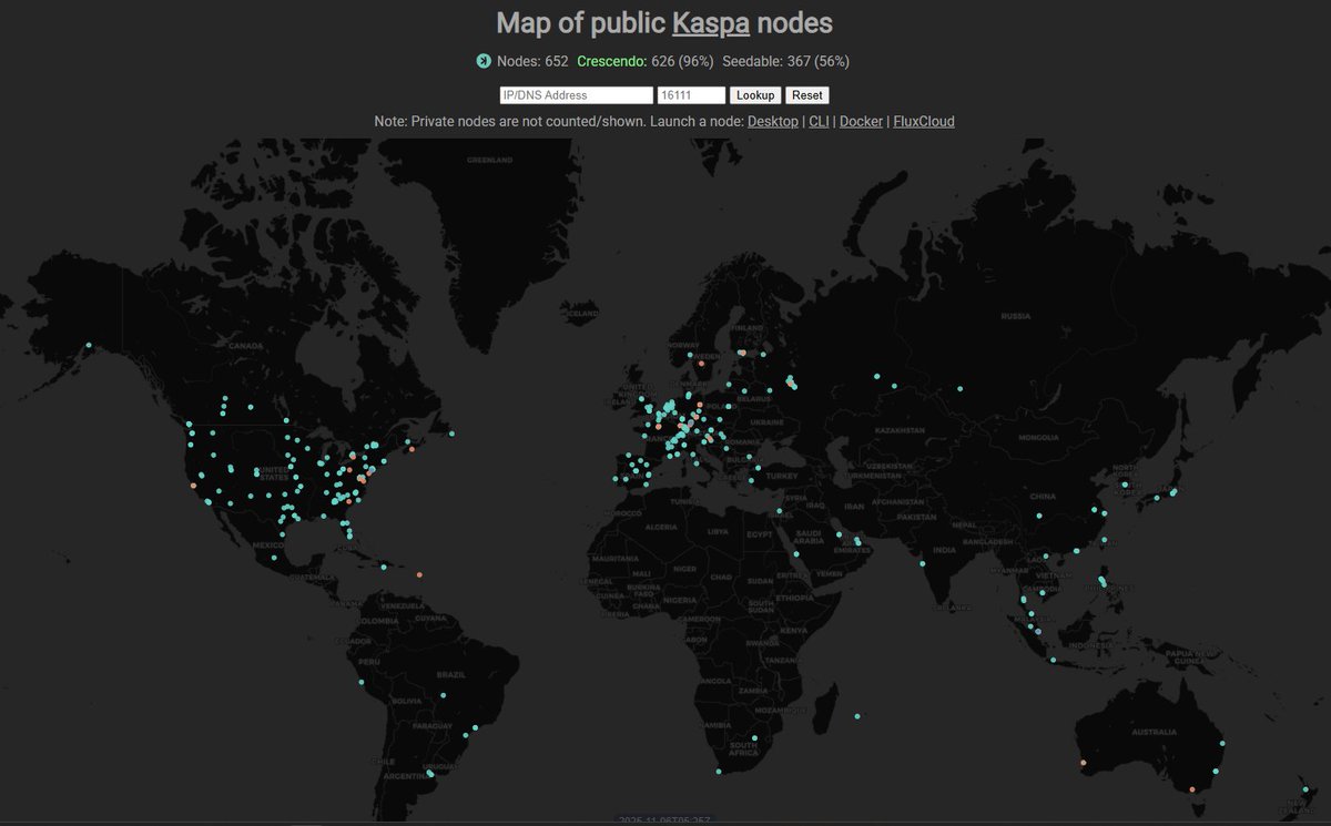 🚨 $KAS needs more nodes in Africa and the Middle East! Anyone representing these countries?

And don't forget about Greenland!

We need to expand coverage across the world with eventually every country having at least one public #Kaspa node. 

This can be our New Years