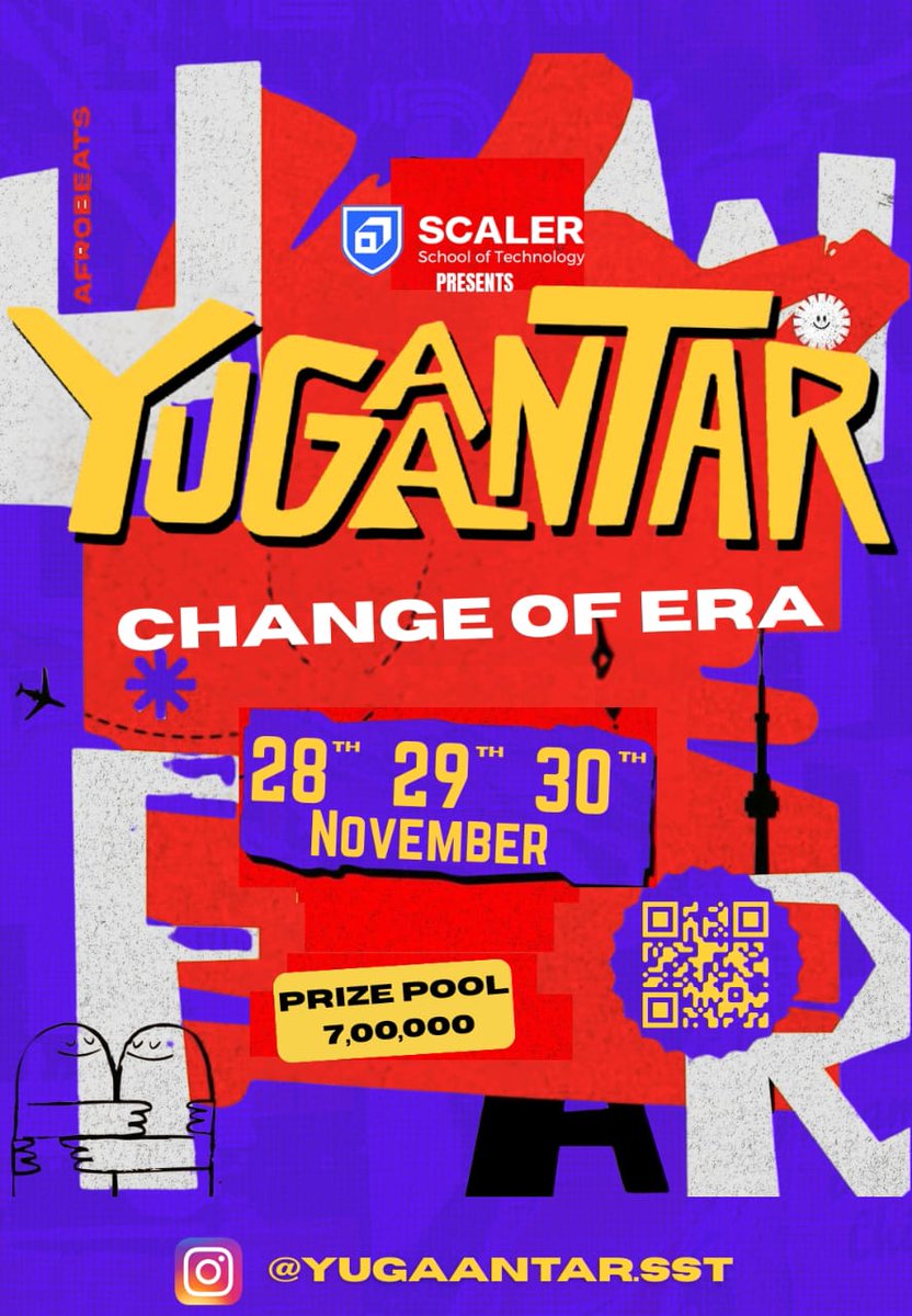 rohitawasthi's tweet photo. Please feel free to contact for sponsorships! And RTs please 🙌

🎉 *SCALER SCHOOL OF TECHNOLOGY PRESENTS  —  Tech, Cultural & E-Sports Fest 2025!* 🎉

📅 *Dates*: November 28, 29 & 30
📍 *Venue*: Scaler School of Technology, Electronic City, Bengaluru
⏳ *Last Date for Registration*: 7th November 2025

Hey innovators, gamers & creators! 
This is your chance to be a part of one of Bangalore’s most exciting college fests, where tech meets culture, startups meet investors, and talent meets opportunity!

Why you shouldn’t miss this:
💡 *Tech Events*: Build, code, and innovate! Meet real founders and CTOs from top startups, pitch your ideas, and even grab on-spot funding & internship offers!
🎭 *Cultural Events*: From dance battles to open mics, showcase your vibe and creativity!
🎮 *Esports Arena*: Compete in intense gaming tournaments with top players across colleges!

🏆 *Total Prize Pool*: *₹7,00,000*+ up for grabs!
💸 *Entry Fee*: Absolutely *FREE* for all participants!

✨ Perks:
• Networking with industry leaders & start-up founders
• Internship & career opportunities
• Certificates & goodies for part