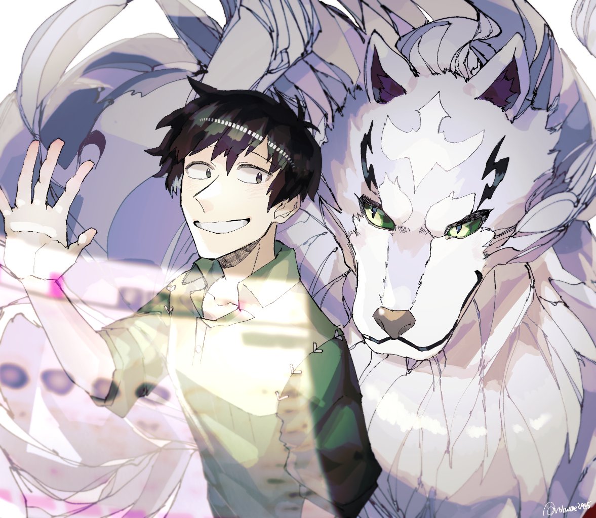 ArmstrongNitha's tweet photo. I fall in love with fenrir 💙 https://t.co/hd6yGZRSIp