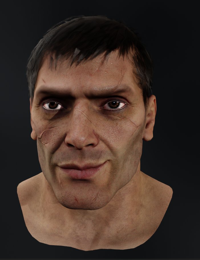 Sorry for the delay, the face rig took me a long time, but I think I can say it's finished, rough (mainly the lips in specific positions) but functional. Now I'll focus on the body rig