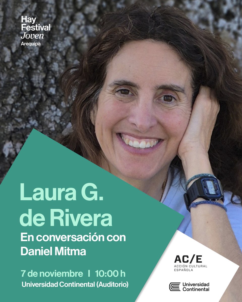 🤖 “Somos marionetas del algoritmo, aunque no siempre lo sepamos.”
<a href="/LauraGDeRivera/">Laura G. De Rivera</a> conversará con <a href="/Dan_Mitma/">Daniel Mitma</a> en la <a href="/UContinental/">UContinental</a> dentro de las actividades del Hay Joven que es gratuito para la comunidad universitaria.

<a href="/ACEcultura/">Acción Cultural AC/E</a> 
#HayFestival #Tecnología #PensamientoCrítico #IA
