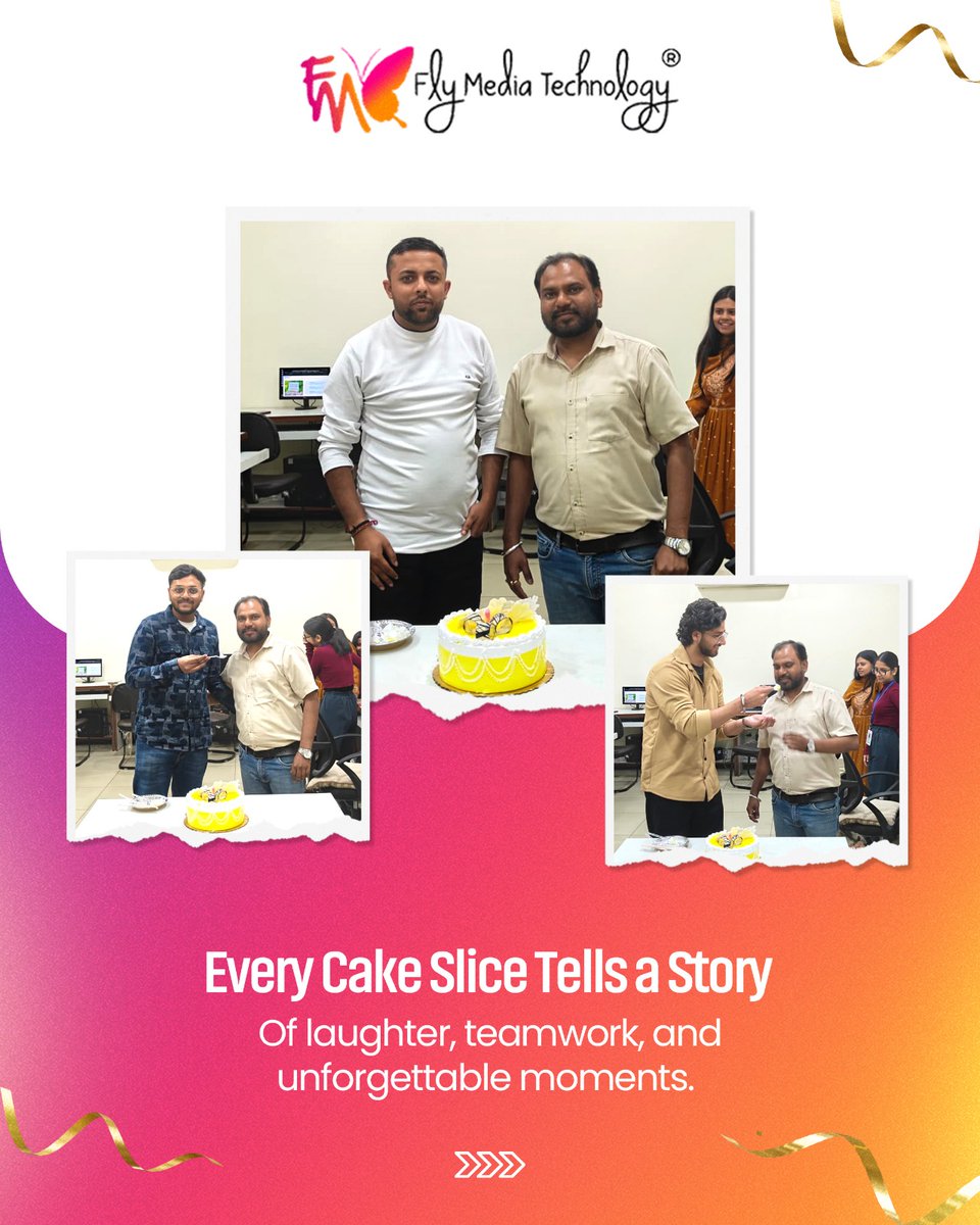 flymediatech1's tweet image. 🎂 Celebrating Kultar Singh Sir’s birthday at Fly Media Technology! A day full of joy, teamwork &amp;amp; positivity — here’s to more shared success &amp;amp; smiles ahead! ✨

#FlyMediaTechnology  #TeamCelebration #OfficeCelebration #WorkCulture #TogetherWeGrow