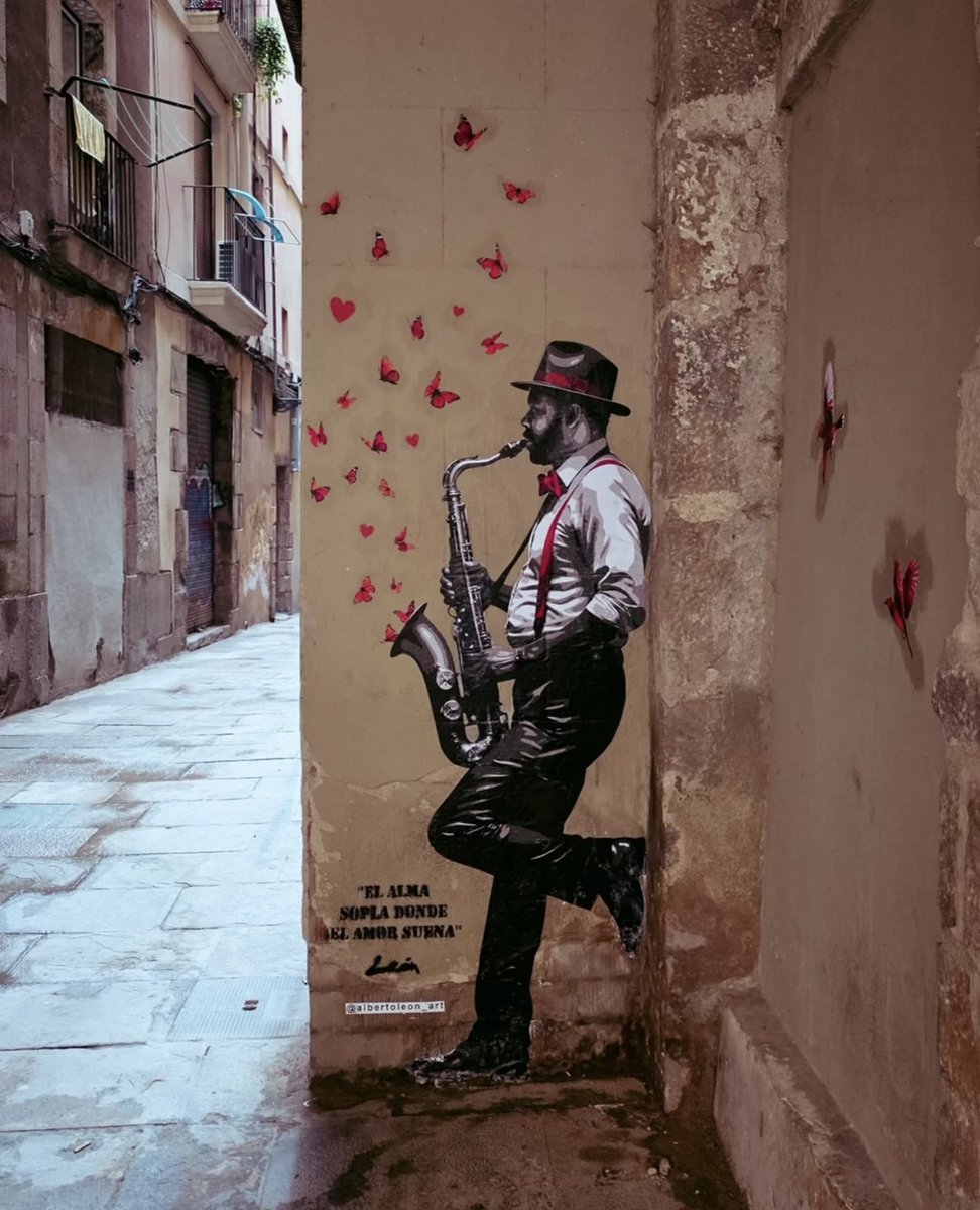 domicela_'s tweet photo. Goedemorgen 🍁

#streetart #urbanart #Barcelona #Spain #AlbertoLeon https://t.co/SIHlBWc5kF