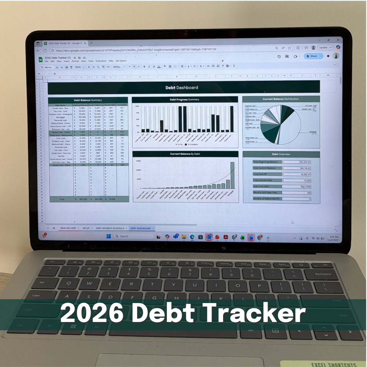 exceldictionary's tweet image. 💳 NEW 2026 Debt Tracker!

Your roadmap to financial freedom — manage up to 30 debts, choose Snowball or Avalanche, and see your exact debt-free date + interest savings.

Join the waitlist for the lowest price 👉 excel-dictionary.com/pages/2026-tra…

#excel #debtfree #finance