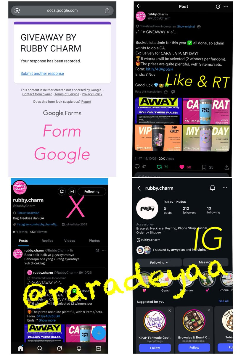 Raradeyaa's tweet photo. @RubbyCharm I’m in. Wish me luck. VIP FAM Forever. Siap check out shopee 😍😍😍
#GiveawayRubby https://t.co/f1zzIwBcFu