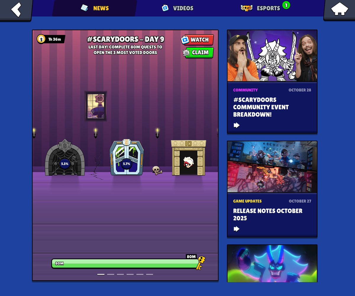 Day 9 for Door 9.  

#BrawlStars #scarydoors