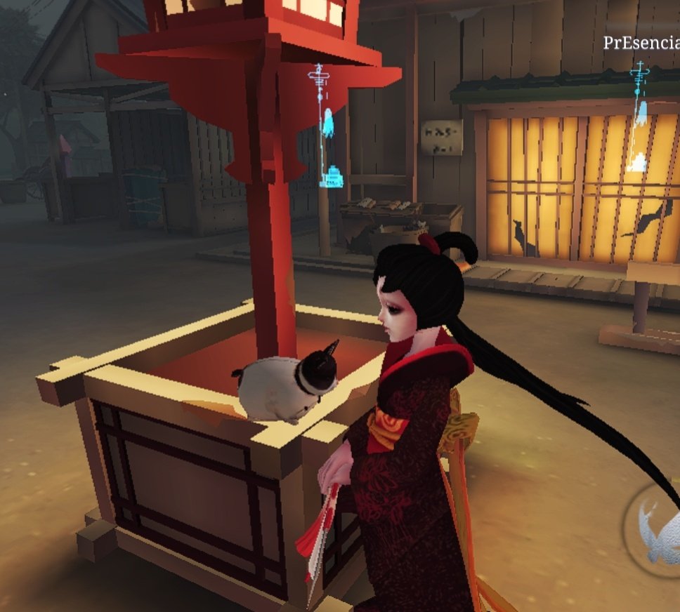 hablando con el gatito mientras rei y chishiya corrían por su vida