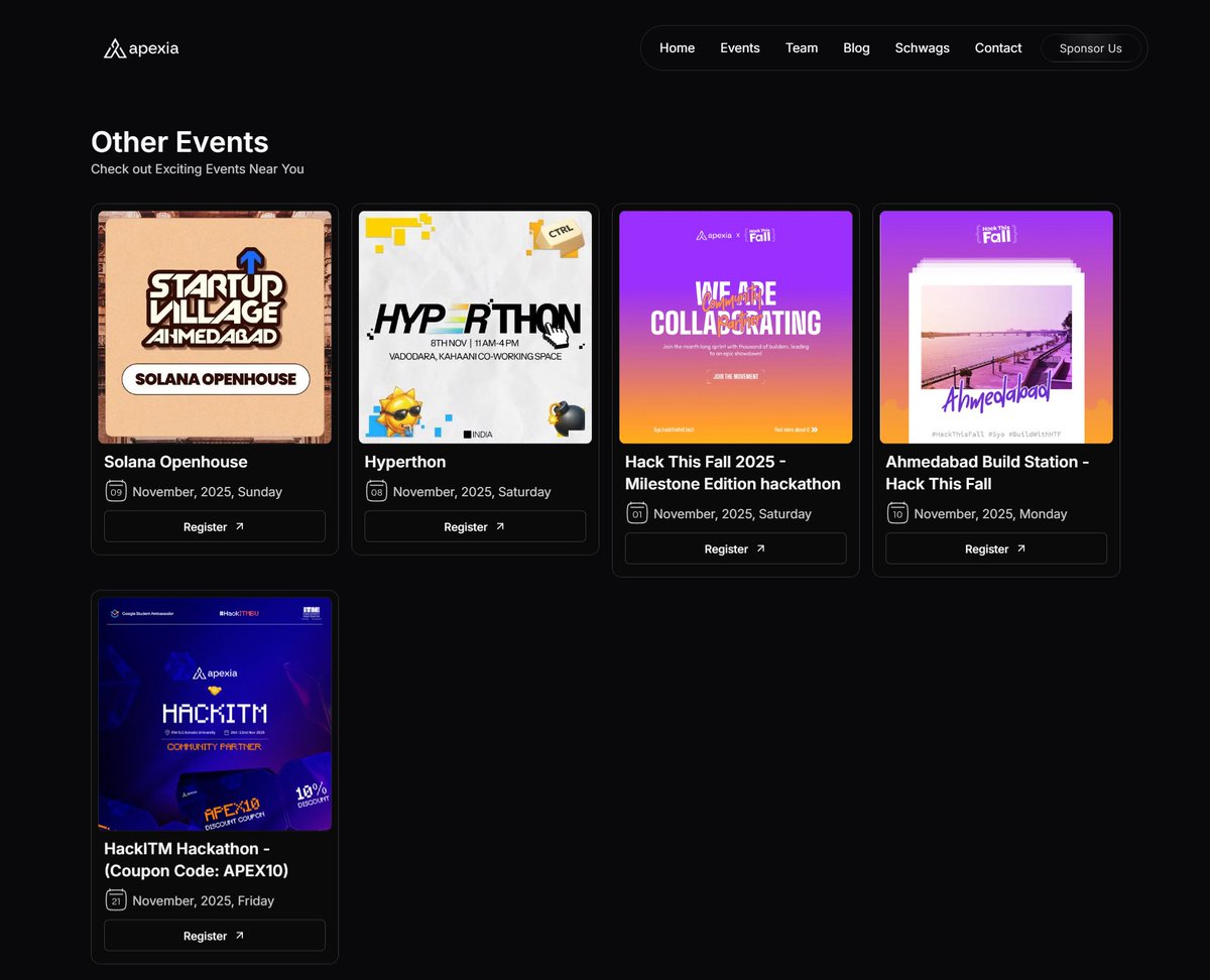 Find the coolest events happening around Vadodara at your one-stop shop 😌

apexia.club/events

DM us to host your event to an audience of 1000+ people if you're an event organizer🤝🏻