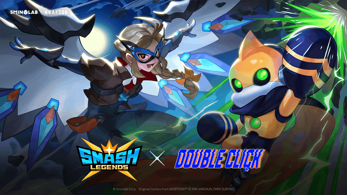 Smash_Legends's tweet photo. 🖱️SMASH LEGENDS x Double Click🖱️

Check out  
the Limited Collaboration Debut Passes!

■ Debut Pass - [Speerrow] &amp; [Clighten]
~Feb. 24th(Tue) before maintenance.

🎮Play Now: https://t.co/yCXdYS2PpQ

#SMASHLEGENDS #스매시레전드 #スマッシ���レジェンド #더블클릭 #DoucleClick https://t.co/he0LkxO4VT